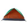 2-Person Double Door Camping Dome Tent Orange & Green