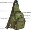 Men Backpack Molle Tactical Sling Chest Pack Shoulder Bag Outdoor Hiking Travel