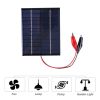 Waterproof Solar Panel 5W 12V Outdoor DIY Solar Cells Charger Polysilicon Epoxy Panels 136x110MM for 9-12V Battery Charging Tool